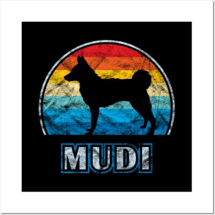 Mudi Vintage Design Dog Posters and Art